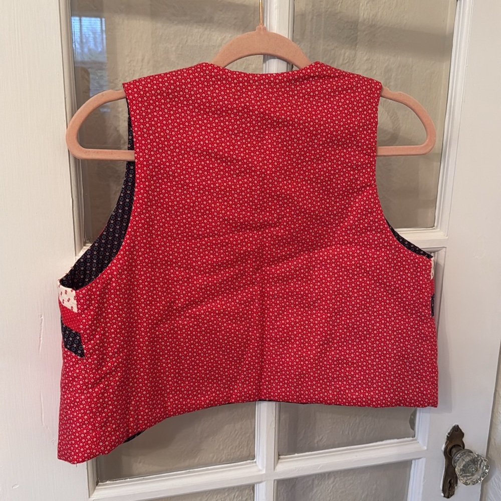 Handmade Vintage Patchwork Vest - image 3